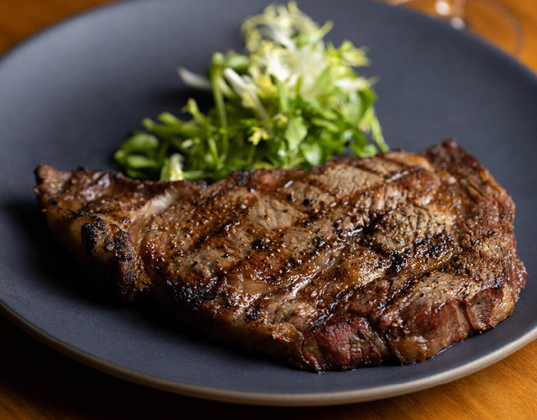 Delicious steak at Nick + Stef's LA